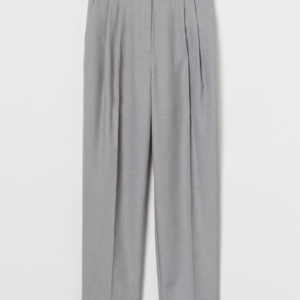 H&M Creased Pants - Gray - Size 6